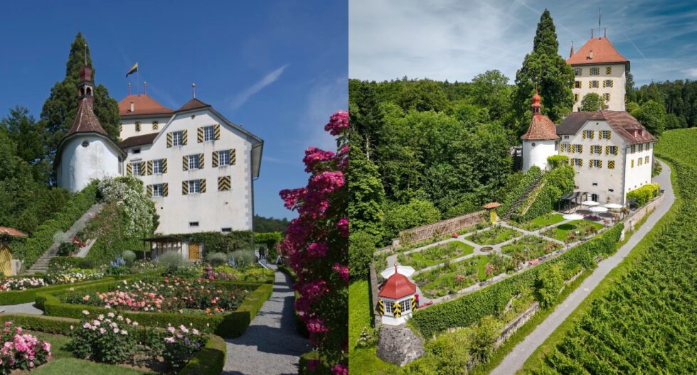 Besuchen Sie Schloss Heidegg in Gelfingen 2026. Entdecken Sie 800 Jahre Geschichte, das Kinderparadies auf dem Dachstock und den prächtigen Rosengarten. Alle Preise und Highlights hier