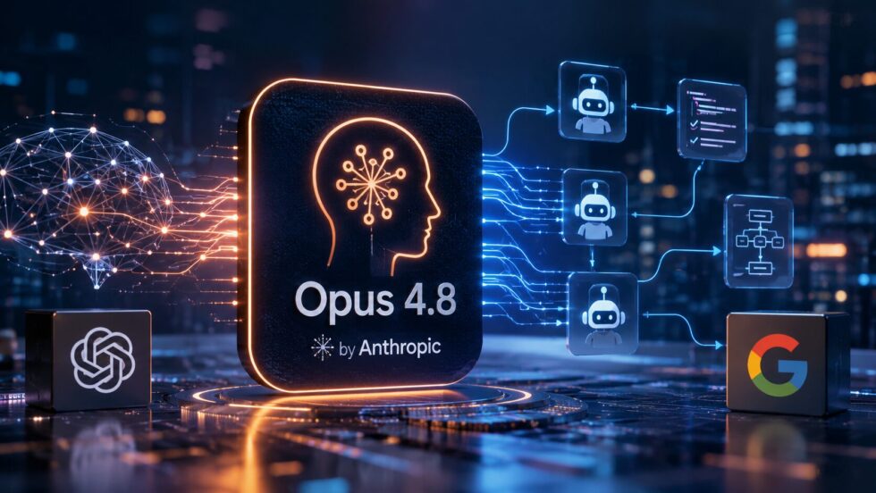 Opus 4.8 von Anthropic bringt Dynamic Workflows, bessere Fehlerkontrolle und neue KI-Agenten. Warum das Modell OpenAI und Google unter Druck setzt.