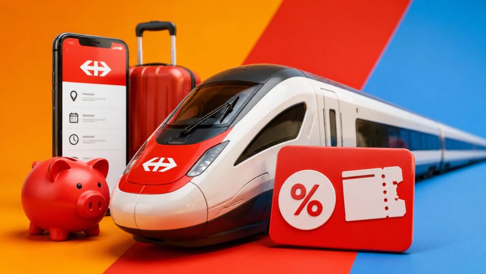 SBB Spartickets 2026: Wie Reisende aus Zürich, Genf und Bern mit Sparbilletten, Spartageskarten und Halbtax deutlich günstiger durch die Schweiz fahren.