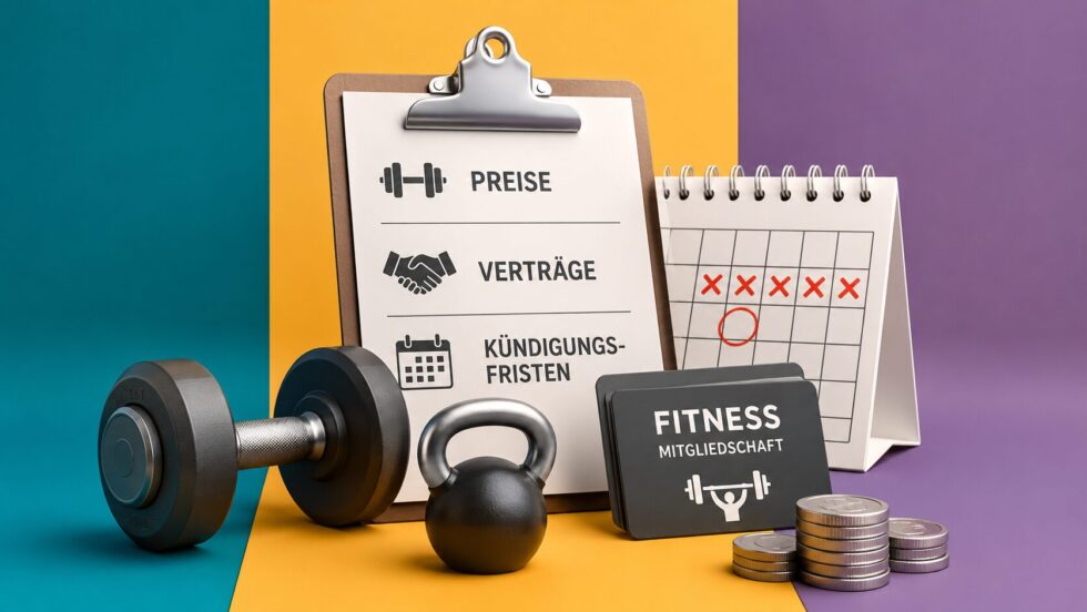 Fitnessstudio Schweiz 2026: Preise in Zürich, Genf und Bern, Vertragslaufzeiten, Kündigungsfristen, versteckte Kosten, Krankenkassen-Rabatte und Fitnessstudio-Vergleich.