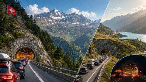 Gotthard und San Bernardino Sommer 2026: Nachtsperrungen am Gotthard vom 2.&ndash;6., 10.&ndash;12., 16.&ndash;18. und 23.&ndash;27. Juni, Ferienstau bis 1. August einplanen.