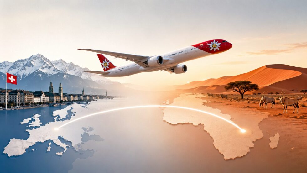 Edelweiss Air verbindet seit dem 2. Juni 2026 Zürich nonstop mit Windhoek. Die neue Airbus-A350-Strecke stärkt den Namibia-Tourismus und wird ab Juli bis zu dreimal pro Woche bedient.
