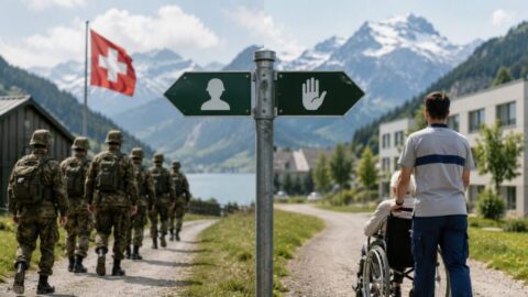 Zeichen: Zivildienstgesetz angenommen: Die Schweiz verschärft den Wechsel vom Militär in den Zivildienst. Resultat, sechs Massnahmen, Reaktionen und Folgen ab Mitte 2027 im Überblick für Zivis und Armee jetzt