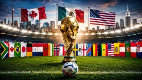 Sechzehntelfinale WM 2026: Der komplette &Uuml;berblick zu Terminen, Uhrzeiten, Spielorten und Paarungen der ersten K.o.-Runde in Kanada, Mexiko und den USA bis zum Finale am 19. Juli.