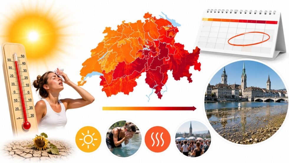 Nächste Hitzewelle Juli 2026: Wann die Hitze zurückkehrt, in welchen Kantonen es am heissesten wird und was die Junihitze in Zürich anrichtete – Prognosen, Fakten und Hitze-Kalender.