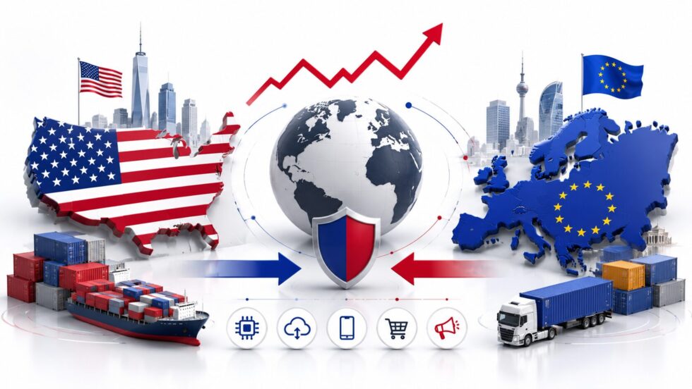 Trump droht europäischen Staaten mit 100-Prozent-Zöllen, falls sie Digitalsteuern gegen US-Tech-Konzerne einführen. Was hinter dem Konflikt steckt und welche Folgen EU und Schweiz erwarten.