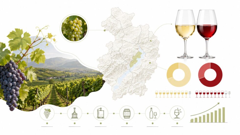 Bucaneve, der erste weiss gekelterte Merlot der Schweiz: Wie die Cantina Giubiasco 1986 aus roten Trauben Weisswein machte — Geschichte, Kellertechnik, Zahlen und die Zukunft des Bianco di Merlot.