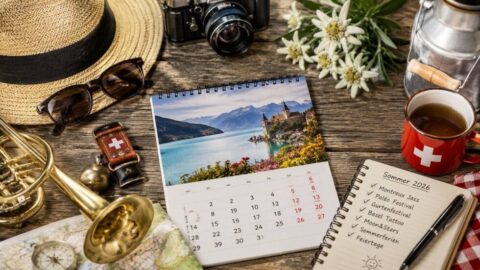 Juli 2026 in der Schweiz: Montreux Jazz, Pal&eacute;o, Gurtenfestival, Basel Tattoo, Moon&Stars, Sommerferien und Feiertage nach Kantonen &ndash; der komplette &Uuml;berblick mit Daten, Traditionen, Kalender und FAQ.