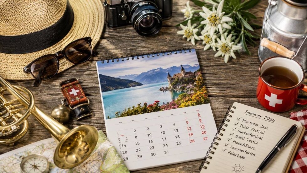 Juli 2026 in der Schweiz: Montreux Jazz, Paléo, Gurtenfestival, Basel Tattoo, Moon&Stars, Sommerferien und Feiertage nach Kantonen – der komplette Überblick mit Daten, Traditionen, Kalender und FAQ.