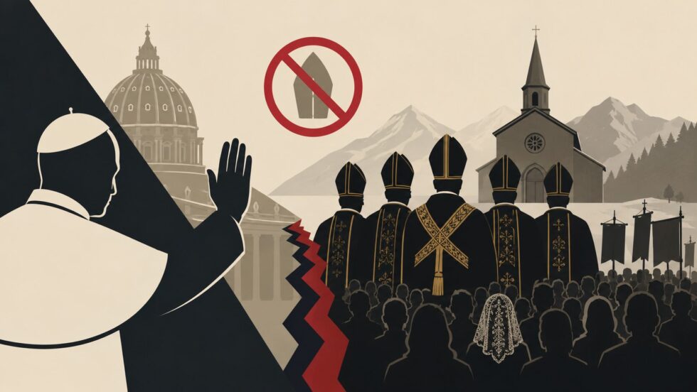 Trotz Warnung von Papst Leo XIV. hat die Piusbruderschaft in Écône VS vier Bischöfe geweiht. 15'000 Gläubige kamen ins Wallis – der Vatikan spricht von einem schismatischen Akt. Alle Hintergründe.