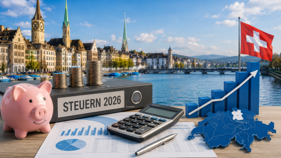 Zürich Steuern 2026: So viel bleibt vom Bruttolohn netto. Alle Abzüge, Pendlerkosten, Steuerfüsse und Änderungen im Kanton Zürich mit konkreten Beispielen, Zahlen und Berechnungen im Überblick 2026.!