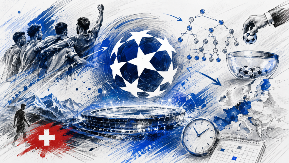 Champions League 2026/27: 29 Teams stehen für die Ligaphase fest. Die Schweiz fehlt nach Thuns Aus. Alle Play-offs, Uhrzeiten, Auslosung am 27. August, Format, Termine und Schweizer Lage im Überblick