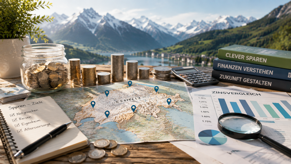 Sparkonto Zinsen Schweiz im Vergleich 2026: welche Banken die höchsten Sparzinsen zahlen, wie gross die Unterschiede sind, was Einlagensicherung und Verrechnungssteuer bedeuten und wie Sie das beste Konto finden.