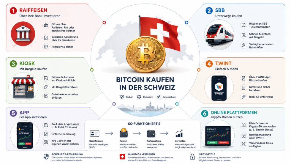 FAQ zu Bitcoin kaufen Schweiz 2026