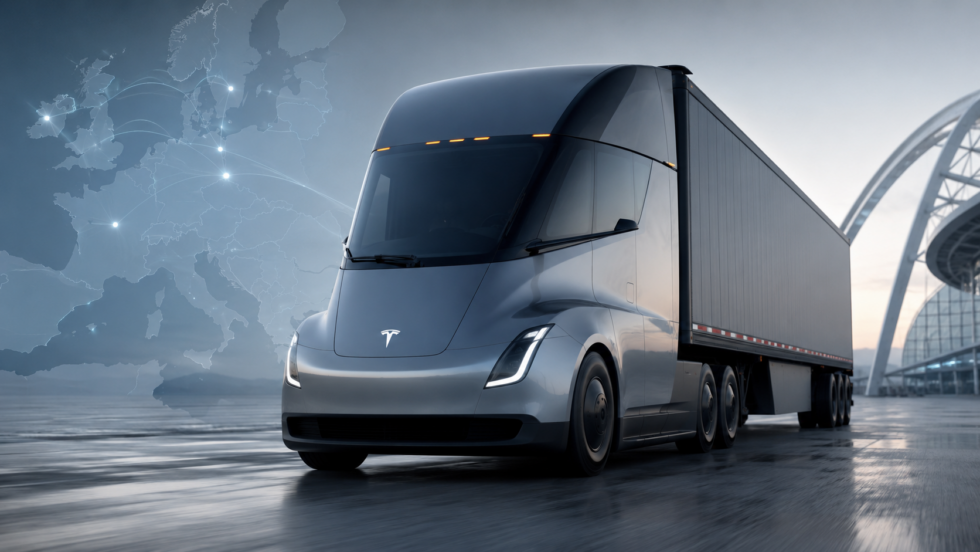 Tesla bereitet den Semi für Europa vor. Auf der IAA Transportation 2026 in Hannover sollen technische Daten, Marktstart und Details zum elektrischen Schwerlast-Lkw folgen.