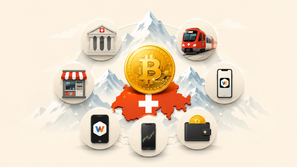 Bitcoin kaufen in der Schweiz 2026: Vergleich der besten Börsen und Banken, echte Gebühren von 0 bis 1,8 %, Steuern in Zürich und Genf, sichere Wallets und die wichtigsten Regeln für Anleger.