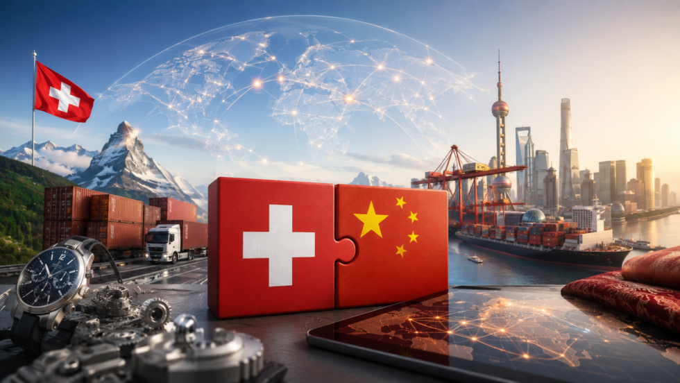 Was ist zum Freihandelsabkommen Schweiz–China bekannt? 99,8 % der Exporte sollen zollfrei werden, 77,5 % bereits beim Start. Das SECO rechnet mit 244 Mio. Franken zusätzlichem Sparpotenzial.
