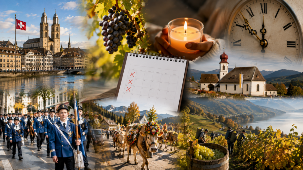 Feiertage im September 2026 in der Schweiz im Überblick: Jeûne genevois (10.9.), Bettag (20.9.), Lundi du Jeûne in der Waadt (21.9.), Bruder Klaus in Obwalden, dazu Knabenschiessen, Alpabzug, Weinlese und was geschlossen ist.