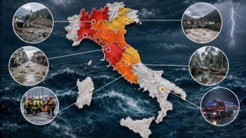 Unwetter in Italien am 22. August: Erdrutsche, Überschwemmungen und Evakuierungen treffen Lombardei, Toskana, Piemont, Ligurien, Venetien und Emilia-Romagna. Was jetzt bekannt ist.