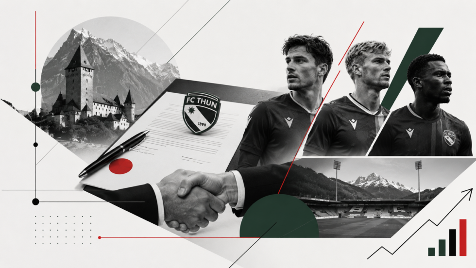 Was ist über die Transferoffensive des FC Thun bekannt? Patrik Kristal, Noah Christoffersson und Olivier Mambwa kommen nach Thun. Verträge, Positionen, Zahlen und sportlicher Hintergrund.