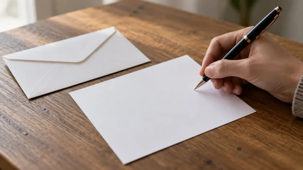 Abstimmung vom 29. November 2026: Hand mit Stift &uuml;ber einem Stimmzettel in Nahaufnahme