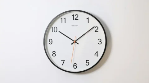 Winterzeit 2026: Wanduhr vor der Zeitumstellung am 25. Oktober